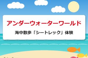 アンダーウォーターワールド｜海中散歩「シートレック」体験